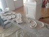Enrichment moulds ready for casting on ornamental ceiling repairs