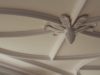close up detail of decorative plaster ceiling design